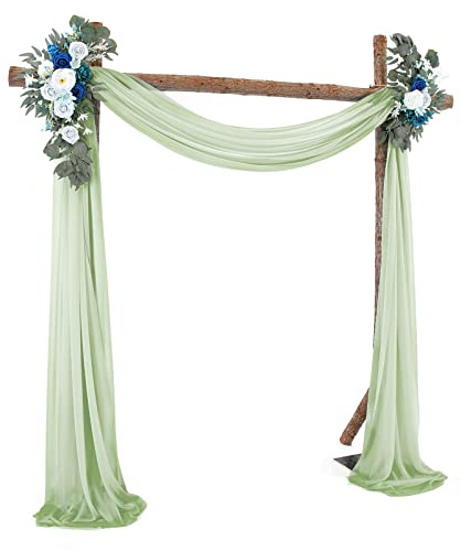Naroote Rideau de Fond de Mariage Noir de qualité Supérieure, drapé élégant pour Décor D'événements de Fêtes de Mariage, Parfait pour la Décoration D' et Les Arrière-Plans de Photos