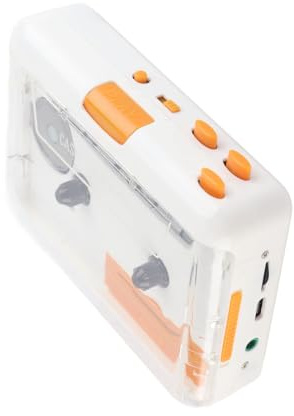 Dioche CassConvertitore di Cassette USB - Lettore di Nastri Musicali MP3 Portatile con Auricolari per PC - Facile Plug and Play - Converti Vecchi Nastri in MP3 - Design Compatto