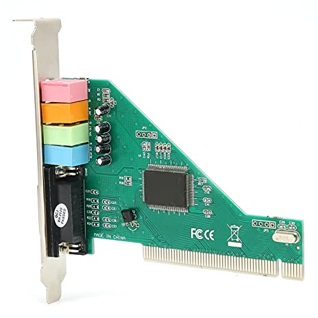 Taidda Tarjeta de Sonido PCI Accesorio de Computadora de 4 Canales de Reproducción Dual de 120 DB con Efectos de Sonido 3D para XP, Grabación y Reproducción Full-Duplex para Jugadores