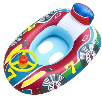 Galleggiante gonfiabile a forma di auto anello di sicurezza piscina sedile