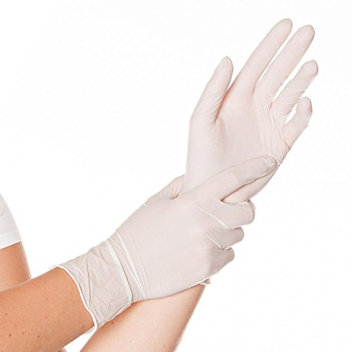 Nitrilhandschuhe puderfrei / Einweg- Einmalhandschuh / L / weiß (300)