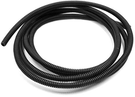 X AUTOHAUX 6.56ft Car Flexible No Pre-Split Loom Wire Tubing 5mm Inner Dia