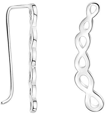 SOFIA MILANI - Damen Ohrringe 925 Silber - Ohrstecker als Bogen Unendlich - 20694