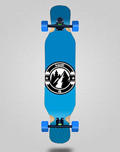 Skate Skateboard Longboard Complete 46x10 Sakari Downhill Juice Blue