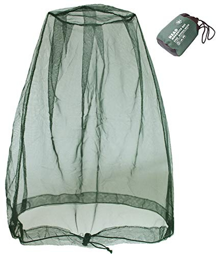 Cinvo Head Net Mesh Bug Net Face Netting Updated Bigger Size for Mücken Bugs No See Ums Insekten Gnats Mücken from Outdoor, Geräumiges Netz Raum funktioniert über die meisten Hüte, kommt mit gratis