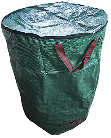 SHAIYOU Garden Waste Bags,Heavy Duty Garden Bags with Handles Waterproof Reusable Garden Sacks for Collecting Garden Waste Plant Waste Grass and Leaves (120L)