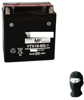 farbrothersonline KOMPATIBEL MIT Suzuki VL Intruder 1500 1998-2004 YUASA Batterie BEREITS EINSATZBEREIT YTX16-BS-1 VERSIEGELT 12V / 14AH BATTERIEN FÜR MOTORRADROLLER