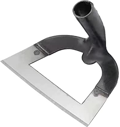 Handheld Hollow Hoe Thickened Manganese Steel Agricultural Weeding Hoe Planting Vegetable Gardening Loosening Soil Weeding Tools (L (25X16X14CM))