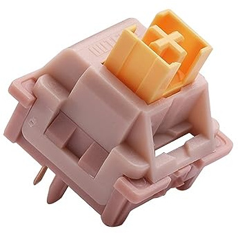 DucKey Outemu Honey Peach Switch V2, 5Pin 40g Vorgeschmierter Leiser Linearer Schalter für Mechanische Tastaturen (Size : 70PCS)