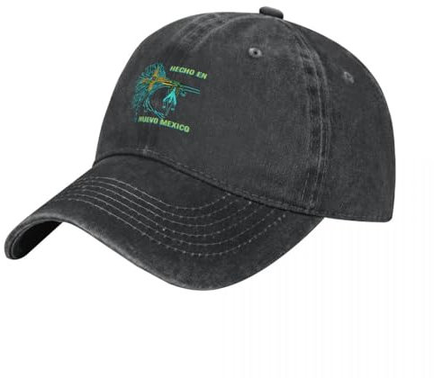 Baseballkappe Unisex und modisch Hecho en Nuevo Mexiko - türkis Cowboyhut Bommelhut Golfhut Hip Hop Elegante Damenhüte Herrensport Outdoor-Geschenke