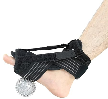 OhMill Fascitis Plantar Férula Ajustable Soporte de Férula Estabilizador de Tobillo Férula de Noche Corrección de Caída del Pie Protección Fracturada Esguince Postoperatorio Recuperación