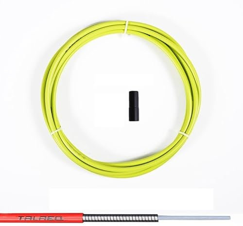 WANGZEYU Fahrrad Bremszug 300 cm Universal-Fahrradbremskabelgehäuse Schaltkabel Drahtrohr for 4 mm/5 mm MTB Rennrad Umwerfer Bremsleitung Vorne Hinten Rohr Bremszug Fahrrad(Brake Green)