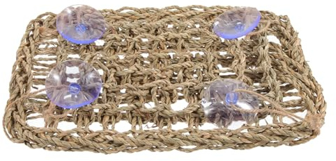 CORHAD Reptilien Hängematte Eidechsenliege Reptilienhängematte Seegras-haustierhängematte Netz-reptilienhängematte Eidechsen-hängemattenspielzeug Haustierhängematte Waschbar Leicht Zu Rei