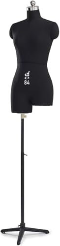 SAFWELAU Schneidermode Schaufensterpuppe Mannequin Schneiderpuppen nähen mit verstellbarem Ständer, Styropor-Körperpuppe für Schneiderinnen/Kleiderdisplay, Volle Größe für Erwachsene(Without arms,XL-8