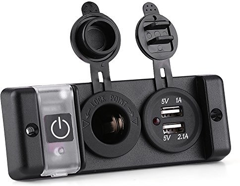 Presa aendisigari 12v Presa aendisigari per auto Presa aendisigari Adattatore per spina per auto Presa di corrente USB Adattatore per presa per auto per auto Rv Marine Boat