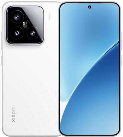 XIAOMI 15, telefono cellulare 120 Hz WQHD+ AMOLED, 12+256 GB, smartphone senza contratto, con Snapdragon 8 Elite, 5240 mAh, 90 W HyperCharge, Hyper AI, Dual SIM, bianco