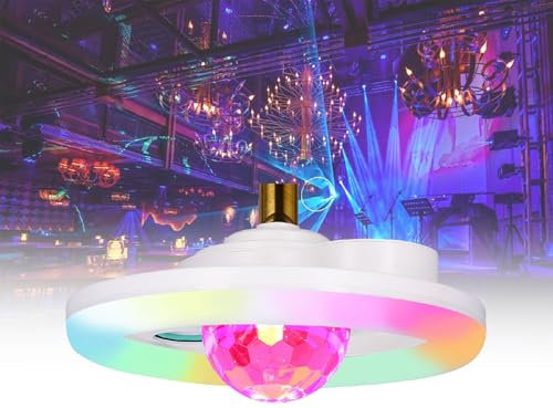 UEGFSIJRF Luce Notturna Musicale Multifunzionale - Altoparlante Bluetooth Wireless da 48 W E27 RGB con Telecomando for La Stanza dei Bambini Home Theater
