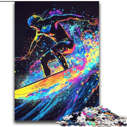 2000-teiliges Puzzle für Teenager, Surfer, Lernspielzeug, einzigartige Heimdekoration und Geschenke für Kinder ab 14 Jahren, 70x100cm