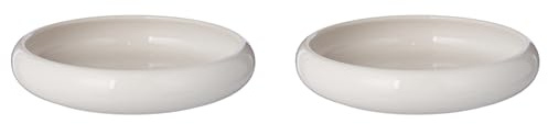 BUTLERS 2er-Set Pastateller Steinzeug - BOOGY - spülmaschinenfest | Farbe Beige - ø 24 cm - Suppenteller für Eintöpfe & Salate - Nudelteller für Pasta & Risotto - mattes Finish