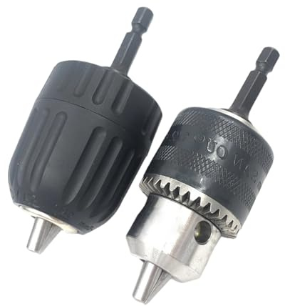 Portabrocas eléctrico de liberación rápida de alta resistencia con adaptador de vástago hexagonal, convertidor para la mayoría de taladros eléctricos, adaptador de portabrocas de agarre de 10 mm