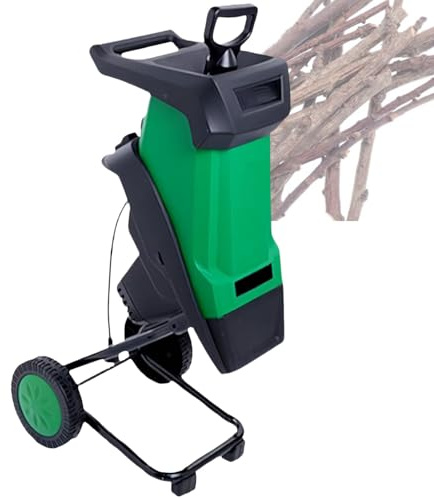 XygZythror Trituradora De Madera para JardíN, Trituradora De JardíN EléCtrica, DiáMetro De Corte De 40mm, para Podar Setos, Material Vegetal Y Residuos De JardíN Green