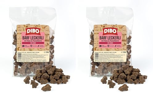 DIBO Barf Friandises avec Fromage et Canneberge 200 g pour Chiens – Nourriture Saine pour Chien | Friandises de Noël, édition Festive de Noël | Plaisir Pendant la période de Noël et idée Cadeau