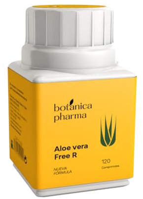 Botanicapharma Aloe Vera Free R 500 mg 120 comprimidos. Suplemento Detox y Depurativo, Regulador intestinal y sin efecto rebote.