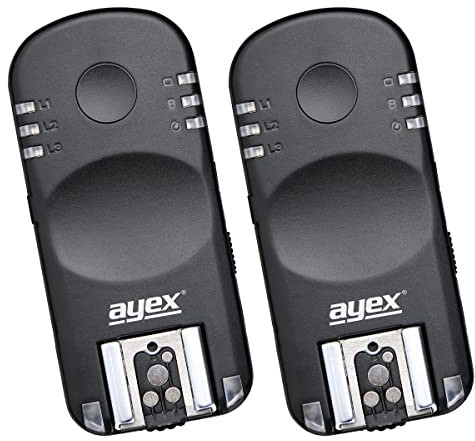 ayex AX-BA1 Remote Flash Trigger and Camera Remote Release for Nikon Flash and Camera Shutter Release Kit with 2 Transceivers