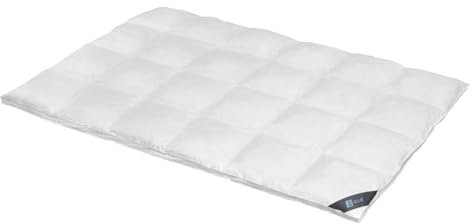 Spessarttraum Bettdecke Blue, 200x220cm, Daunenbettdecke, Winterdecke extrawarm, 60% Daunen / 40% Federn, Made in Germany, Oekotex, Nomite, Allergiker geeignet