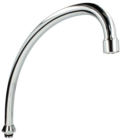 tecuro HU-Auslauf für Niederdruck Stand- und Wandarmaturen Edelstahl verchromt - Länge 250 mm