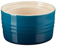 Le Creuset Ramequin en Céramique à Paroi Droite, Empilable, 200 ml, Deep Teal, 70403206420099