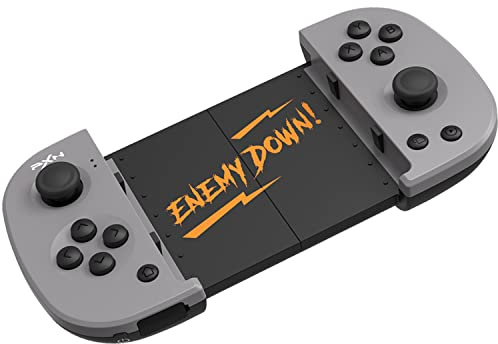 PXN Mfi Mobile Game Controller P30 PRO Wireless Mobile Phone Game Controller Grip Holder for iOS and Android Smartphone, Grey