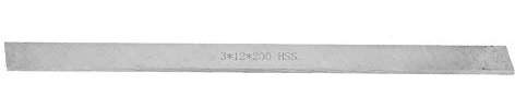 Utensile Tornio HSS Barra D'acciaio Striscia D'acciaio Bianca Tornio Quadrato Utensili Tornitura Blanks Rettangolare Fresa a Mosca in Bianco(3 * 12 * 200mm)