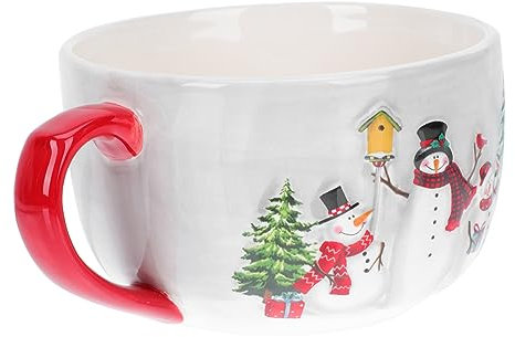 BESTonZON Schneemann Weihnachten Keramik Tasse Weihnachten Tisch Dekore für Familie Büro Restaurant