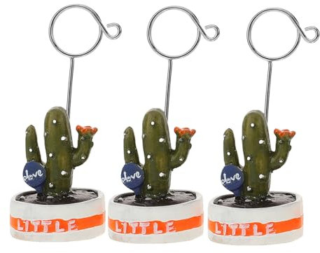 MAGICLULU 1set Clip Decorative Forma Di Cactus Per Appunti e Foto Porta Biglietti Per Decorazioni Di Casa e Feste