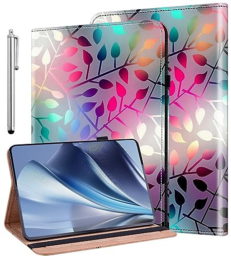 KEDBBAO Hülle für 6,8-Zoll Kindle Paperwhite (11. Generation - 2021)/Kindle Paperwhite Signature Edition Schutzhülle PU Leder Wallet Cover Case mit Stifthalter für Kindle Paperwhite Hülle, Ahornblatt