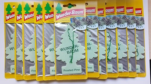 12 x WUNDER- BAUM Frosted Pine Auto Duftbaum Lufterfrischer Airfrehener