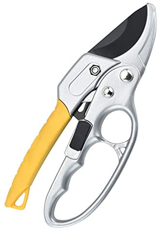 DIIDIIFF Robuste Gartenschere, Obstbaum-Zweigschere, Trimmer-Werkzeug, Ratschen-Handschere, Cutter, Pflanzenschere, Garten-Handwerkzeug, Schere