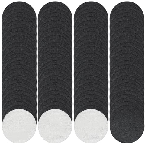 FFEIHU Schleifpapier 50mm Klett Körnung 1000 für Akkuschrauber 120 Stück | Schleifscheiben klett 50mm Schleifpads Geeignet zum Polieren von Holz, Automobilen