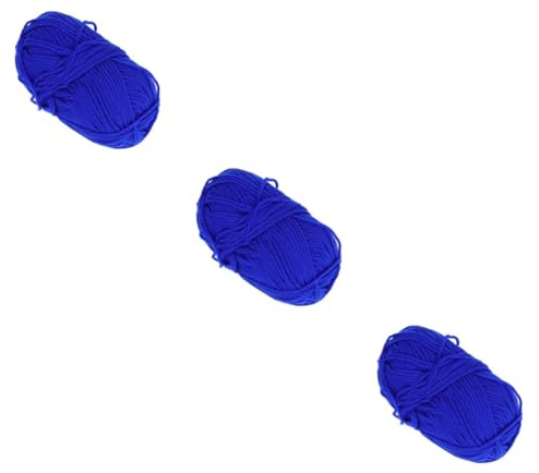 HAPINARY 3pcs Double Knitting Wool Chunky Yarn Soft Milk Cotton Yarn Knitting Crochet Accessory