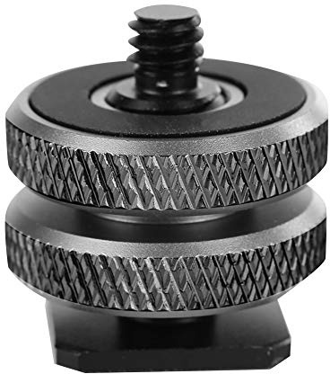 Mtlavishness Kaltschuh-Halterung, Blitzschuh-Clip, 7 x 5 x 3 3 8 bis 1 4 Zoll, Mikrofonhalterung, Schraube an Blitzschuh-Montageadapter