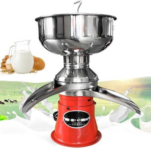 Separatore elettrico di panna per latte fresco 50L/H Separatore di panna e burro Centrifugo Capre Mucche Trasformano il latte intero crudo in latte scremato, Macchina centrifuga professionale