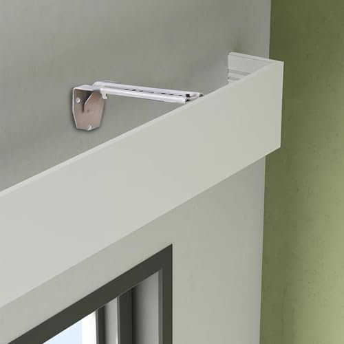 Mantovana decorativa per tenda da parete, 10,5 cm di altezza, 4,3 m, per finestre, elegante cornice e telaio a cassetta