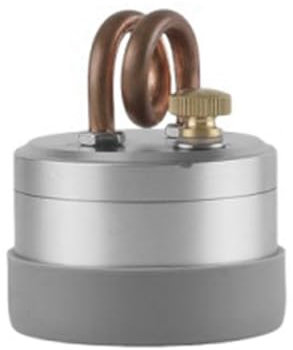 Kueohse Mini Alcohol Stove Outdoor Portable Solid Shell Powerful Safe Spirit Burner Camping Windproof Card Stove Silver