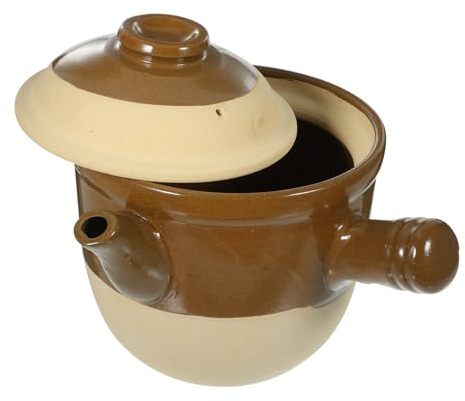 VALICLUD Cocotte En Terre Cuite 2l Pot En Argile Chinois Résistant Haute Température Cuisson Gaz Marmite Traditionnelle Médecine Chinoise Usage Domestique
