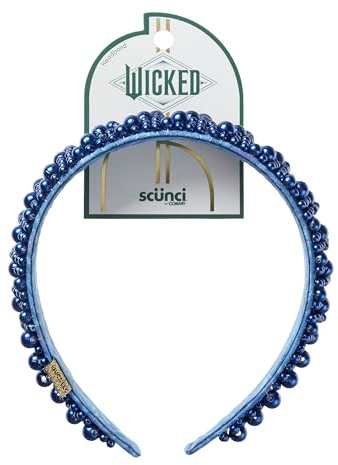 Wicked For Good Pearl Emerald City Headband - hair accessories for women and girls - fashion headbands - gifts for her - Navy Blue - Scunci by Conair