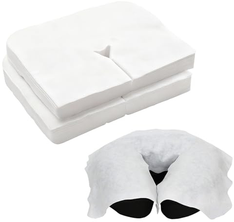 300 paños faciales para camilla de masaje, paños faciales de vellón, camilla de masaje, cojín facial para el reposacabezas para todas las mesas de cosméticos, Premium, ultra suaves, transpirables