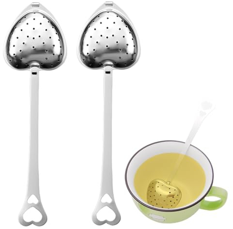 YAZWUR 2 pièces Infuseur Thé, Infuseur à Thé, Boule a The, Boule a The Infuseur, Boule à Thé Passoire à Thé Tamis à Thé pour feuilles de thé,épices,Théières