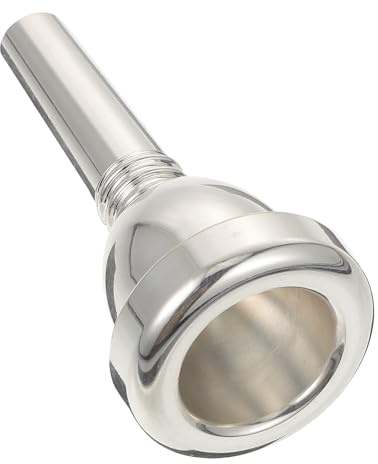 Healeved silbernes mundstück mit langlebigem glanz und angenehmem gefühl aus versilbertem kupfer für baritonposaune für posaune profis und anfänger
