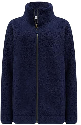 LightHouse Women's Seashell Sherpa Fleece - Ladies' Half-Zip Funnel Neck Sweatshirt